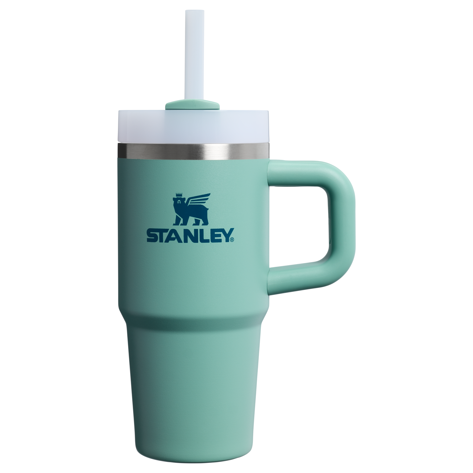 Splash-Resistant FlowState The Quencher H2.O Flowstate Tumbler D068Z - Double-Wall Vacuum Insulated Travel Tumbler with Straw - Spring Green