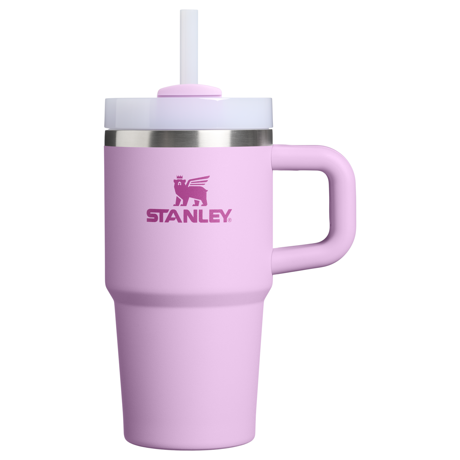 Car-Cup Friendly The Quencher H2.O Flowstate Tumbler | Stanley Create D274S - Premium Stainless Steel Straw Cup for All-Day Hydration - Soft Orchid