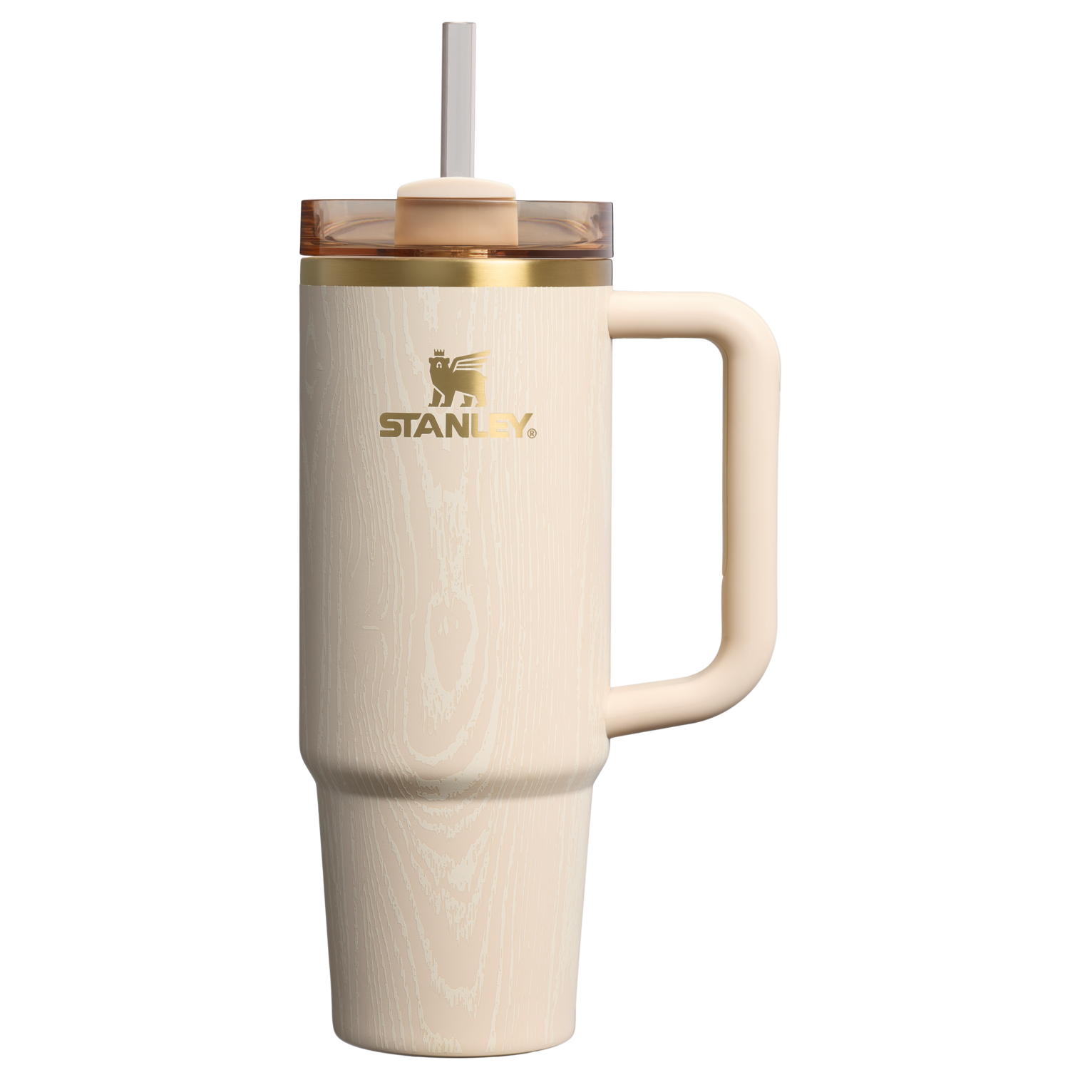 Splash-Resistant FlowState The Cheers & Cheer Quencher H2.0 Flowstate Tumbler D189S - 40oz Large Capacity Car-Cup Friendly Quencher - Birch Woodgrain
