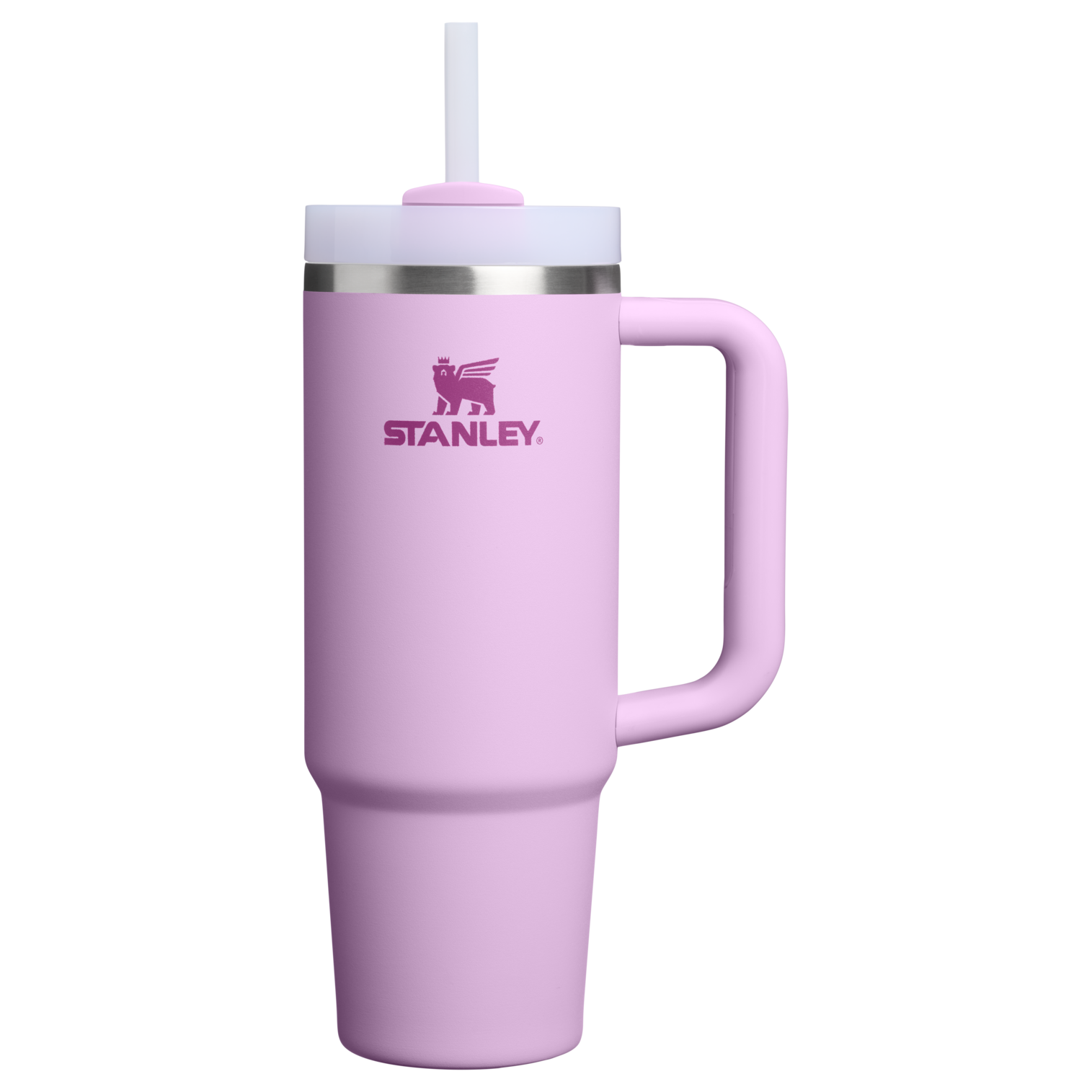 Double-Wall Vacuum The Quencher H2.0 Flowstate Tumbler | Stanley Create D331C - 40oz Large Capacity Car-Cup Friendly Quencher - Soft Orchid