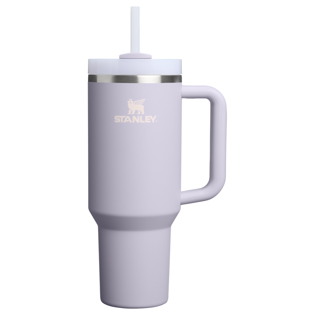 Double-Wall Vacuum The Quencher H2.0 Flowstate Tumbler  | Stanley Create D332L - 40oz Large Capacity Car-Cup Friendly Quencher - Purple Dust