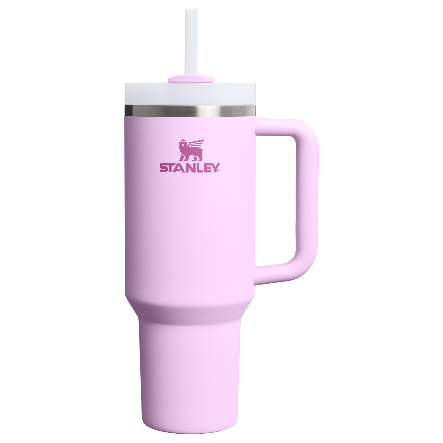 Splash-Resistant FlowState The Quencher H2.0 Flowstate Tumbler D050X - Double-Wall Vacuum Insulated Travel Tumbler with Straw - Soft Orchid