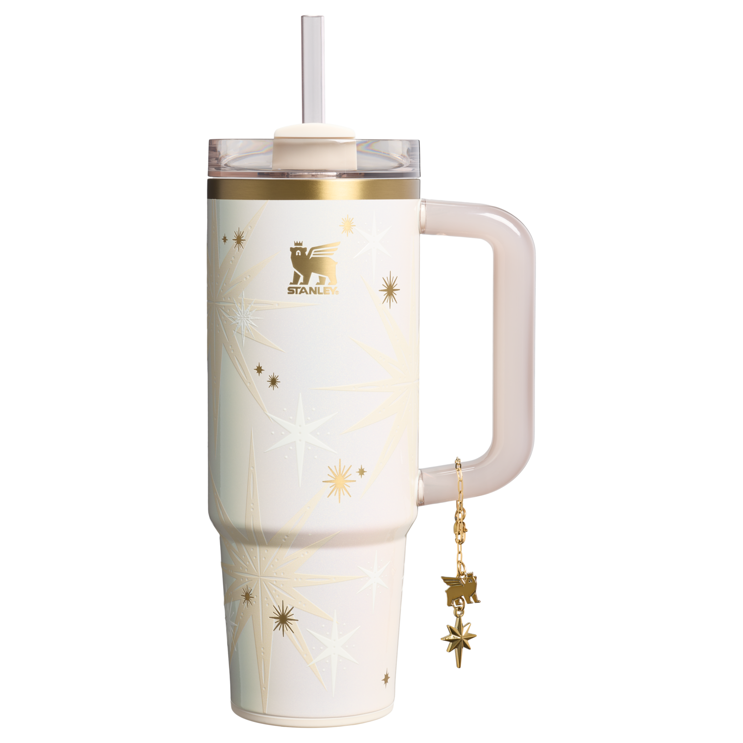 Insulated Travel The Quencher Luxe H2.0 Flowstate Tumbler D209D - 40oz Large Capacity Car-Cup Friendly Quencher - Starlight Shimmer