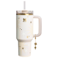 Double-Wall Vacuum The Quencher Luxe H2.0 Flowstate Tumbler D368A - Double-Wall Vacuum Insulated Travel Tumbler with Straw - Starlight Shimmer