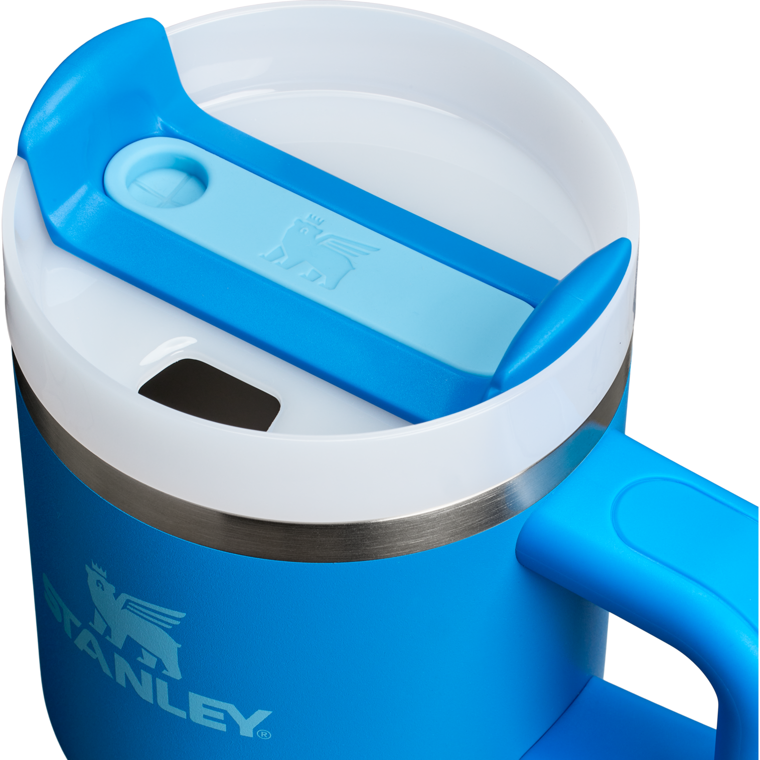 Double-Wall Vacuum The Quencher H2.O Flowstate Tumbler with Handle | Stanley Create D309N - Premium Stainless Steel Straw Cup for All-Day Hydration Detail