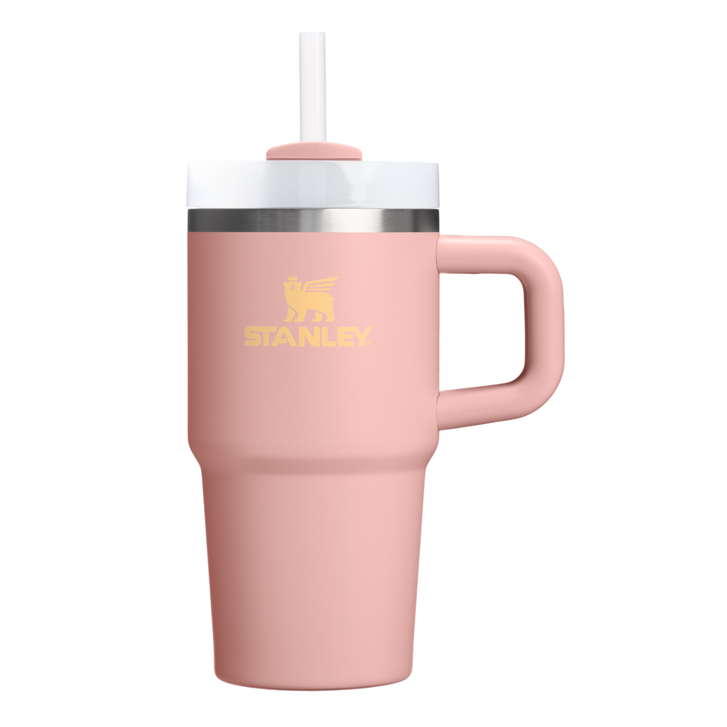 Car-Cup Friendly The Quencher H2.O Flowstate Tumbler | Stanley Create D274S - Premium Stainless Steel Straw Cup for All-Day Hydration - Peach Rose