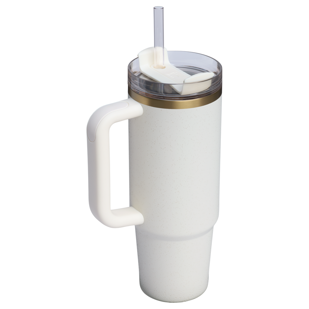 Double-Wall Vacuum The Quencher H2.0 Flowstate Tumbler | Stanley Create D331C - 40oz Large Capacity Car-Cup Friendly Quencher Detail