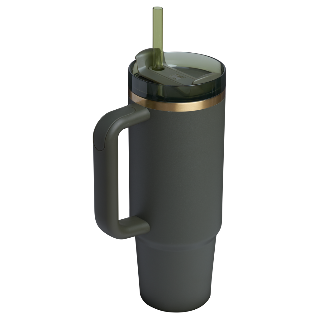 Double-Wall Vacuum The Quencher H2.0 Flowstate Tumbler | Stanley Create D331C - 40oz Large Capacity Car-Cup Friendly Quencher Detail