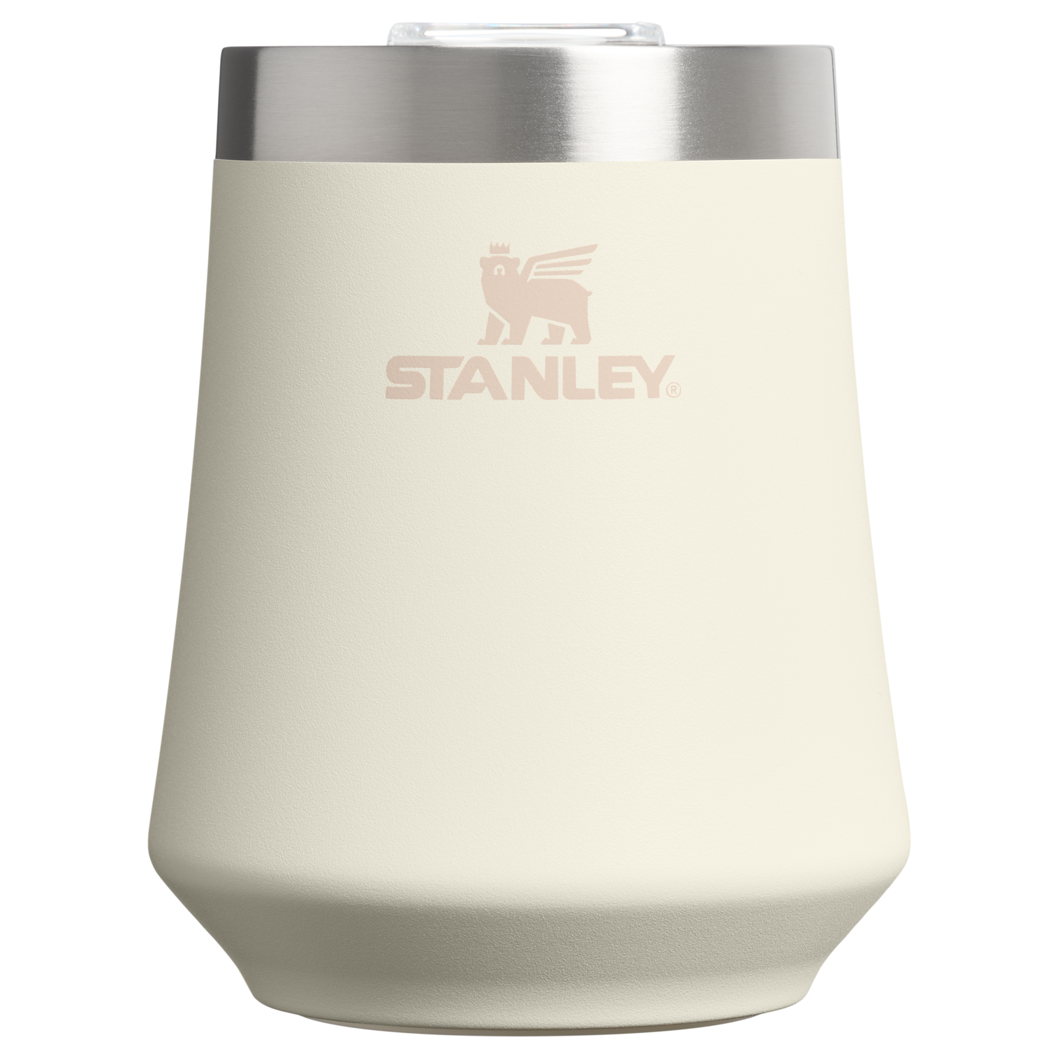 Shatterproof Luxury The Reserve Wine Tumbler | Stanley Create D302P - Premium Insulated Egg-Shaped Wine Glass for Outdoors - Cream
