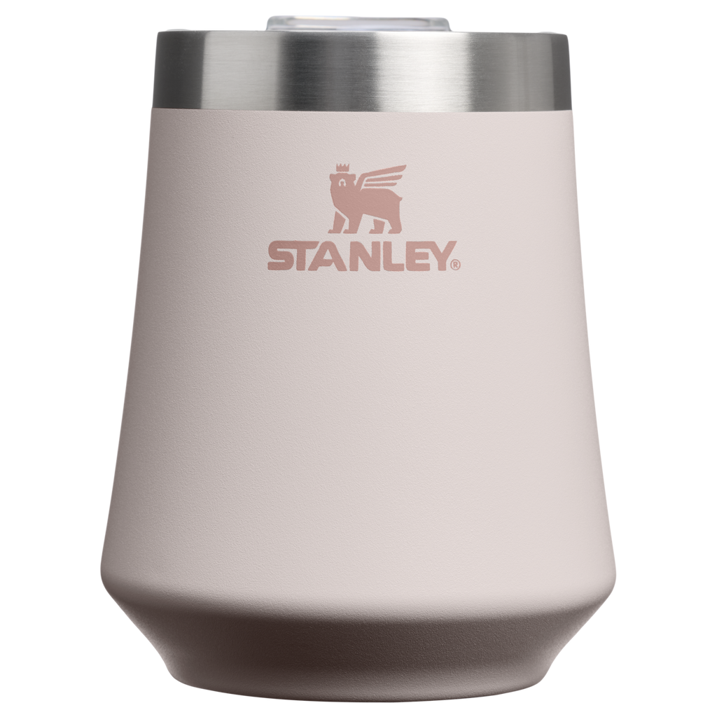 Premium Matte The Reserve Wine Tumbler D125V - Shatterproof Flavor-Preserving Cocktail Tumbler with Lid - Rose Quartz