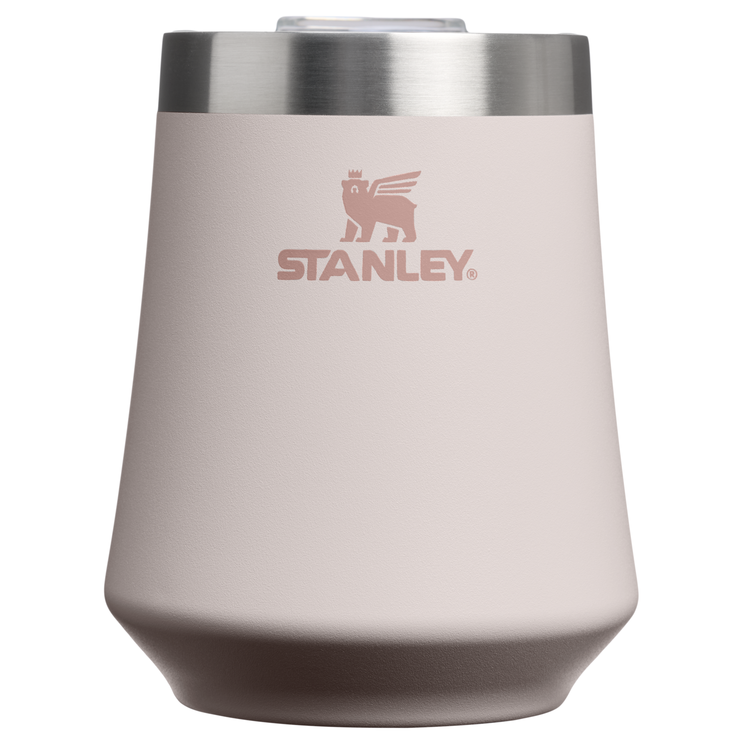 Premium Matte The Reserve Wine Tumbler D125V - Shatterproof Flavor-Preserving Cocktail Tumbler with Lid - Rose Quartz
