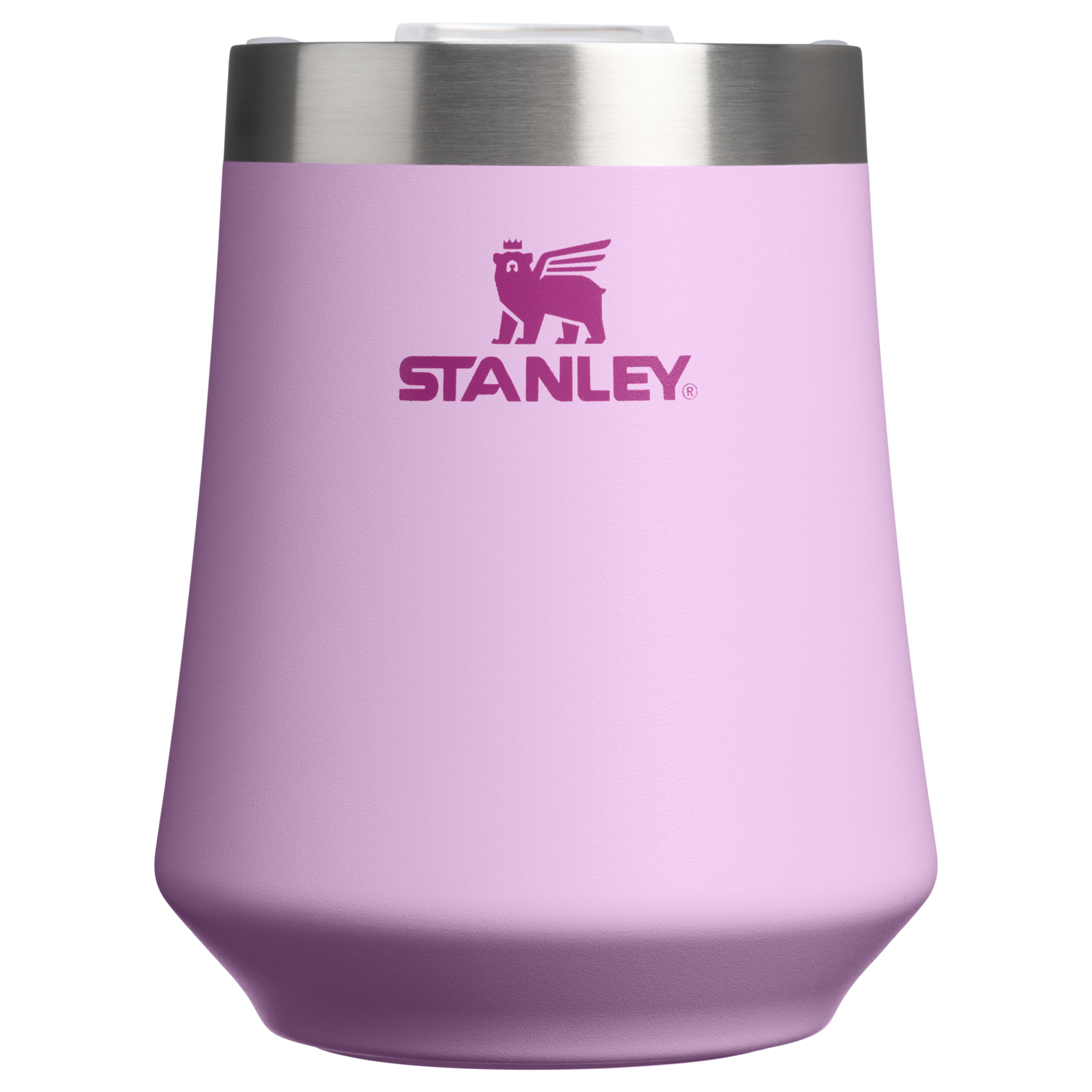 Premium Matte The Reserve Wine Tumbler D125V - Shatterproof Flavor-Preserving Cocktail Tumbler with Lid - Soft Orchid