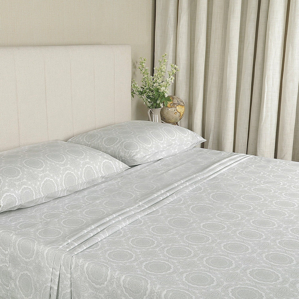 Breathable Luxury 100% Cotton Queen Sheets Set, 4 Piece Bed Sheets Set with HeiQ Fresh, Percale Weave, Hotel Luxury, Ultra Soft Sheets ... - Breathable Egyptian Cotton Flat & Fitted Sheets - Default Title