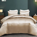 Fluffy Down Alternative 3-Piece Reversible Silky Soft King Size Comforter Bedding Set, Luxurious Satin Comforters with 2 Satin Pillowcases, L... - Cloud-Like Soft Lightweight Bed Comforter - Default Title