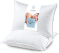 Orthopedic Support Bed Pillows for Sleeping 2 Pc Set, Queen Size Pillow Side Sleeper Set, Down Alternative Luxury Hotel Soft Pillow 28x2... - Ergonomic Memory Foam Pillow for Neck Pain Support - Default Title