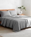 Cooling Sateen Full Size 4 Piece Sheet Set, Comfy Breathable Cooling Bed Sheets Set, Hotel Luxury Bedding, Deep Pockets, Ultra-Soft,... - Premium Ultra-Soft Pillowcase Pair for Sleeping - Default Title