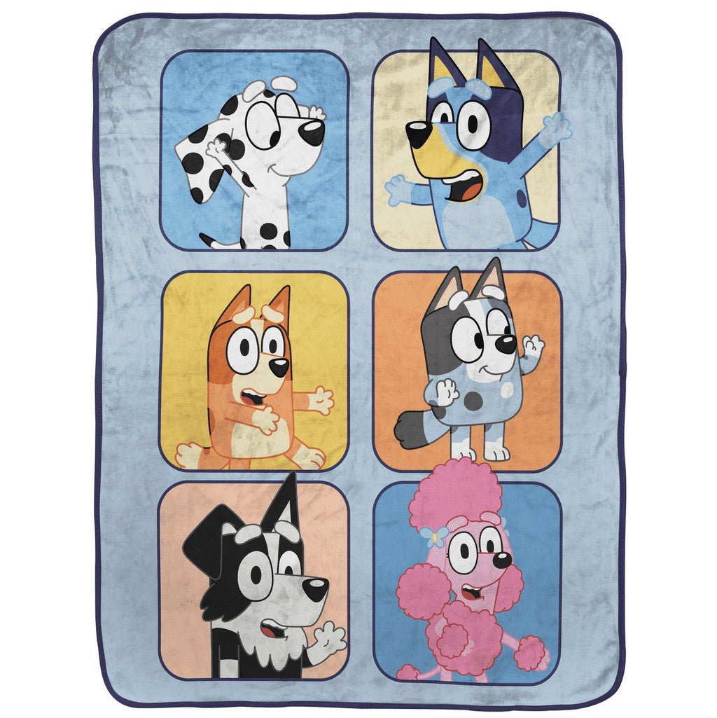 Cozy Fleece BBC & Friends 40x50 Throw Blanket - Super Soft Reversible Sherpa Flannel Blanket Detail