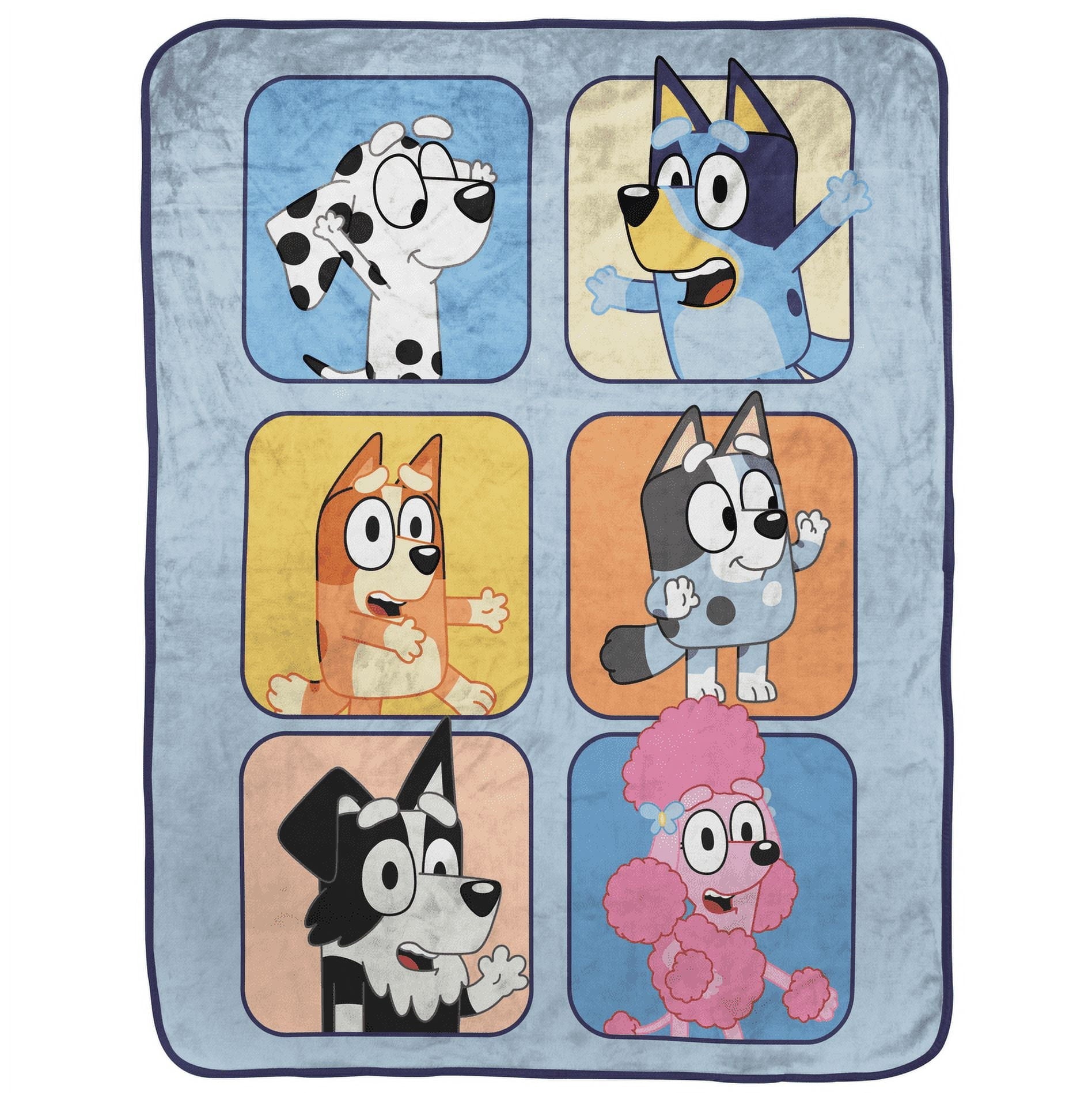 Cozy Fleece BBC & Friends 40x50 Throw Blanket - Super Soft Reversible Sherpa Flannel Blanket Detail