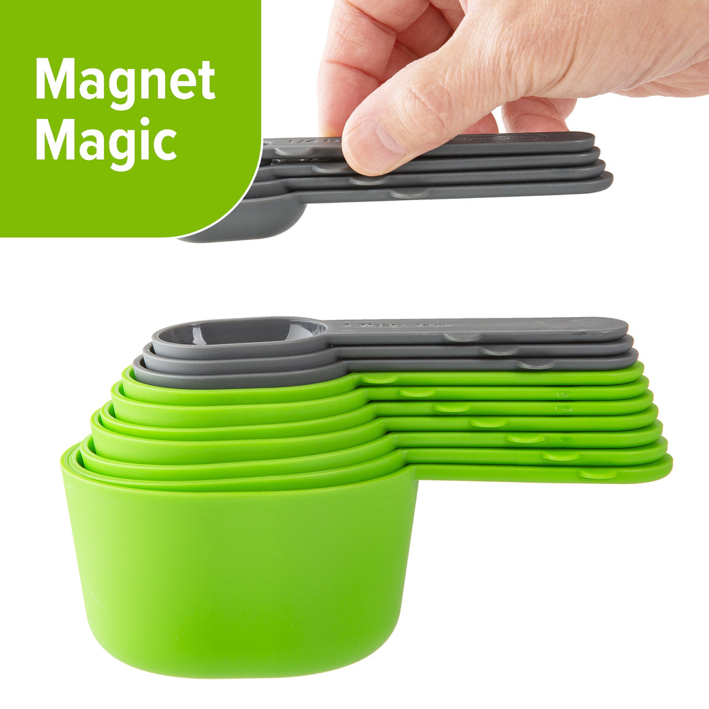 Innovative 15 Piece Magnetic Measuring Set - Multi-Functional Manual Food Chopper & Slicer Detail