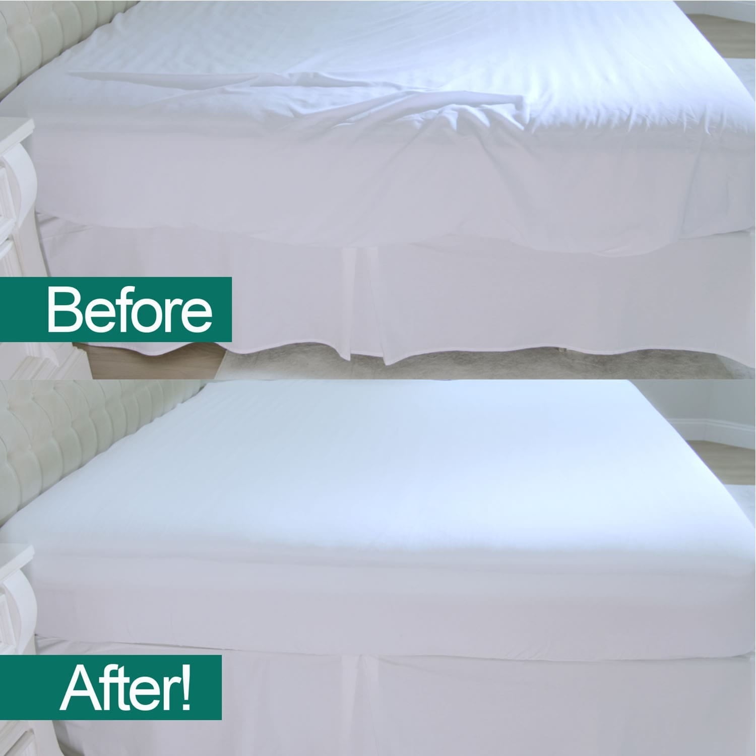 Cooling Sateen Fitted Bed Sheet With Built-In Compression Cord Locks On Mattresses & Won’t Slip - Luxury Bed Sheet Set with Deep Pockets Detail