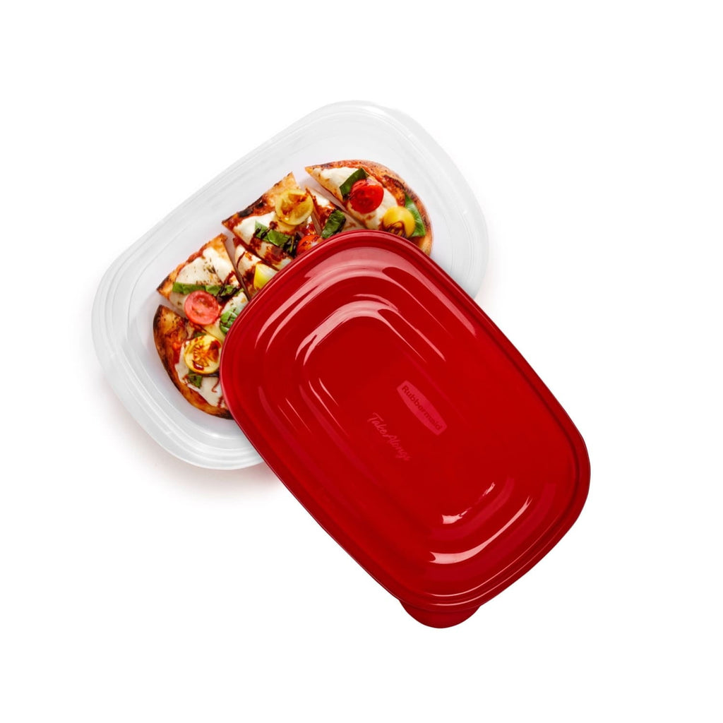 Fun Food Fidget 4.0-Cup Rectangle Food Storage Containers, Ruby Red, 3 pack - Squishy Dohnut Sweet Treat Shaped Stress Toy Detail