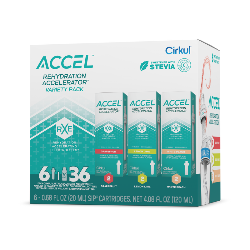 Zero-Calorie Accel 6-Pack Variety Pack IZ9I - Electrolyte Hydration Enhanced Taste Cartridges - Default Title