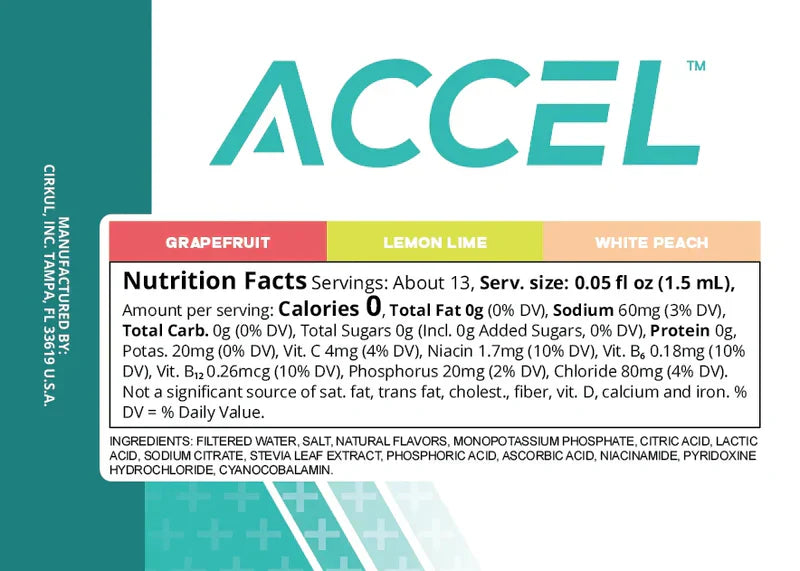 Zero-Calorie Accel 6-Pack Variety Pack IZ9I - Electrolyte Hydration Enhanced Taste Cartridges Detail