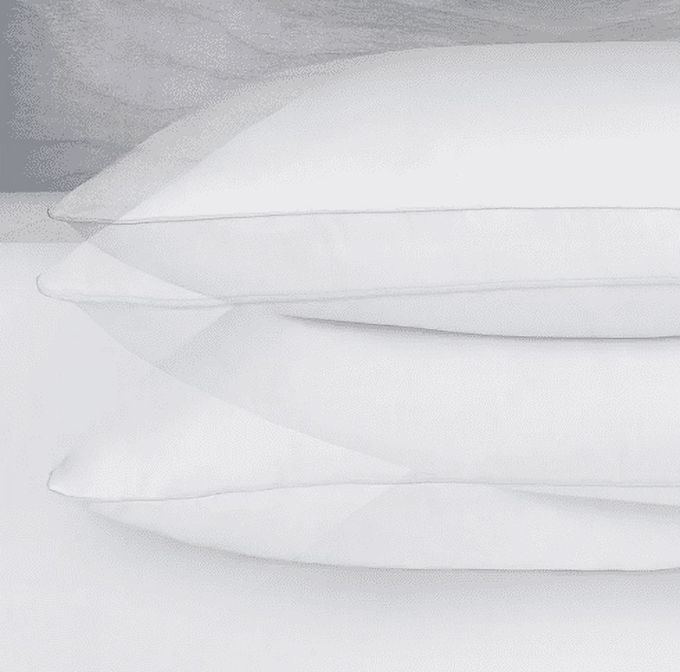 Hotel Collection Queen Microfiber Polyester Bed Pillows Hypoallergenic (2 Count) - Hotel Quality Plush Sleeping Pillows Detail