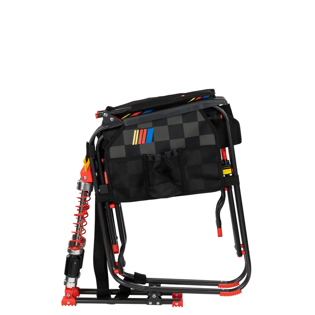 Luxury Camp Adjustable Rocker - NASCAR - Choice 899 - Heavy-Duty Kickback Rocker with Beverage Holder Detail