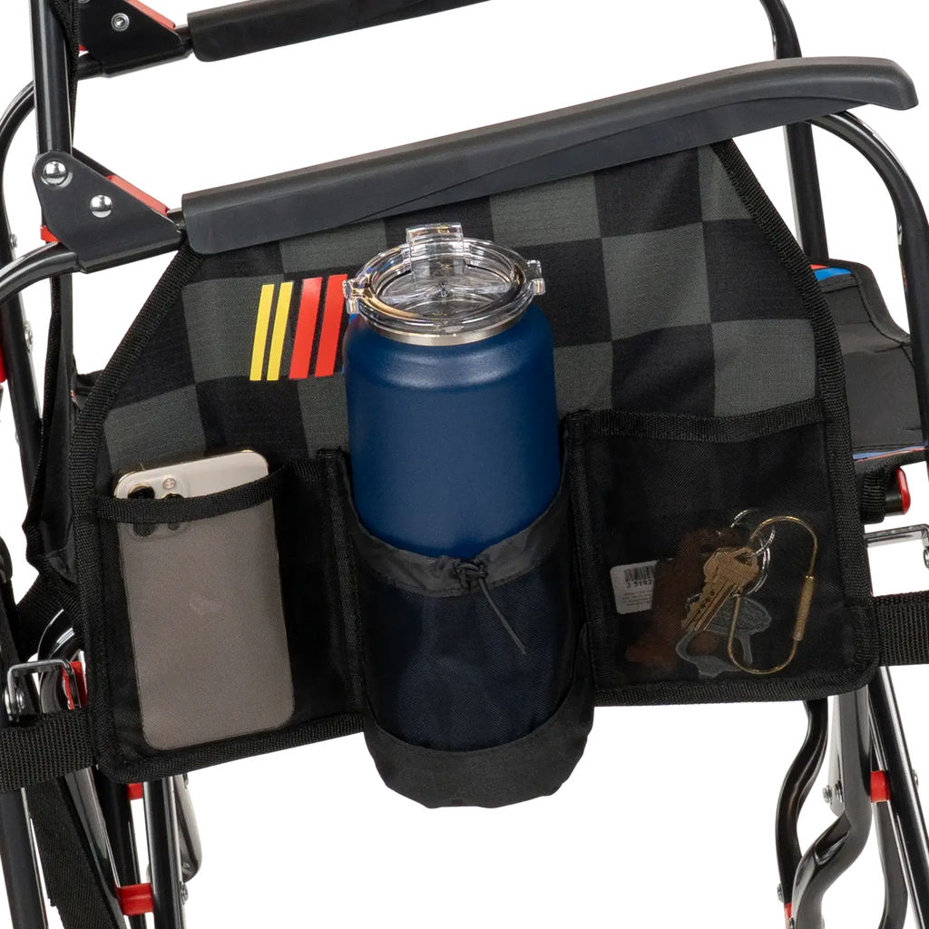 Luxury Camp Adjustable Rocker - NASCAR - Choice 899 - Heavy-Duty Kickback Rocker with Beverage Holder Detail