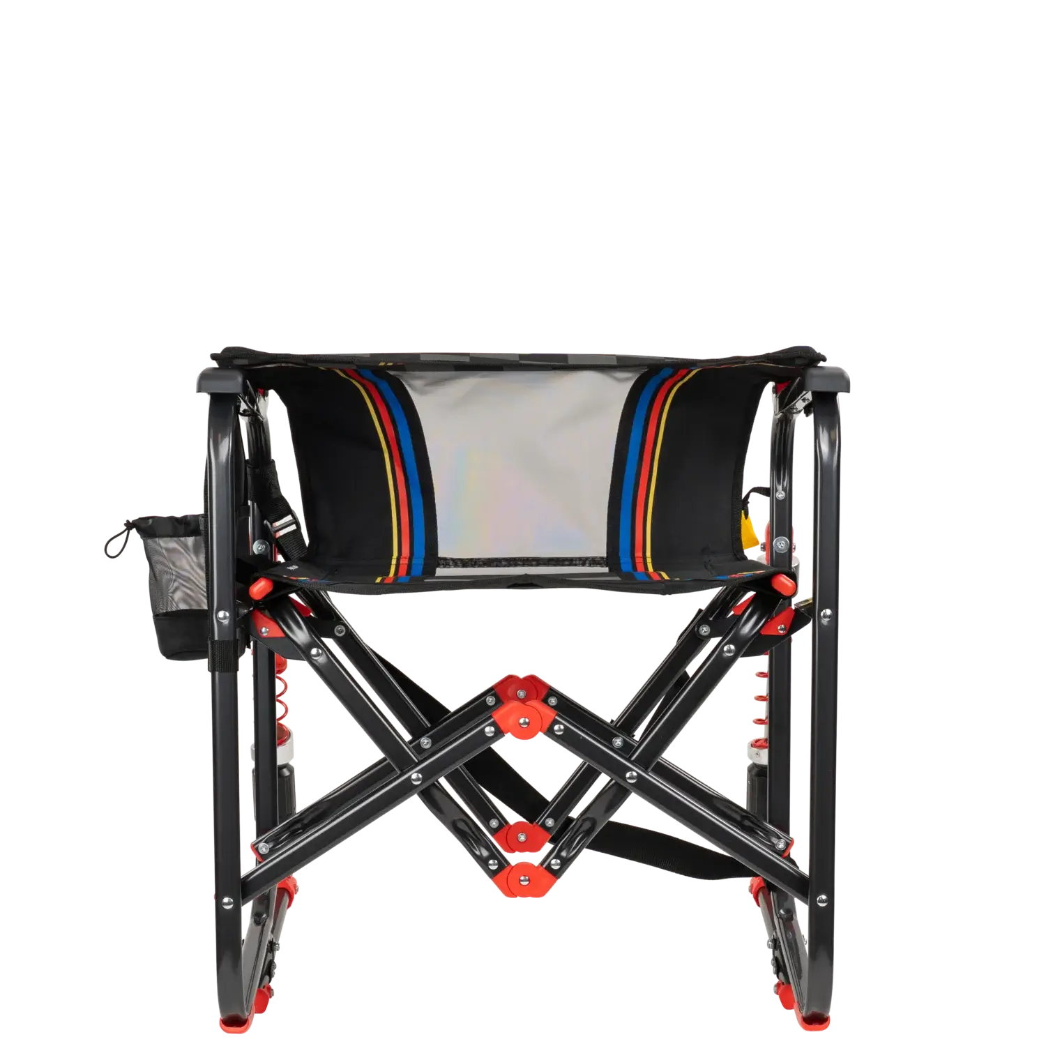 Luxury Camp Adjustable Rocker - NASCAR - Choice 899 - Heavy-Duty Kickback Rocker with Beverage Holder Detail