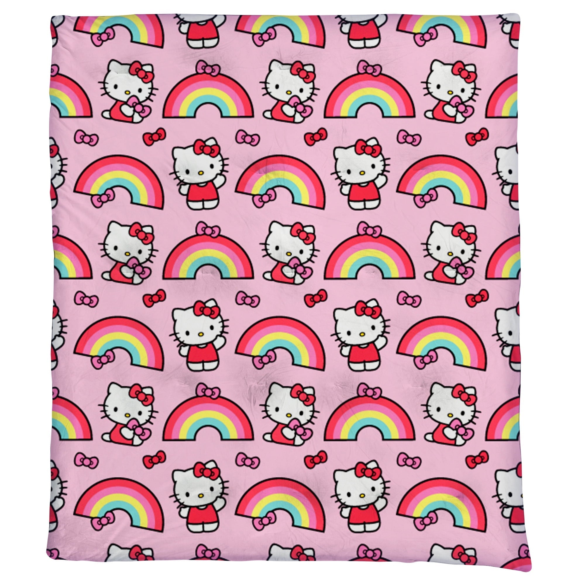 Reversible Sherpa Kids Squishy Cloud Throw Blanket, 46 x 60 inches - Super Soft Reversible Sherpa Flannel Blanket Detail