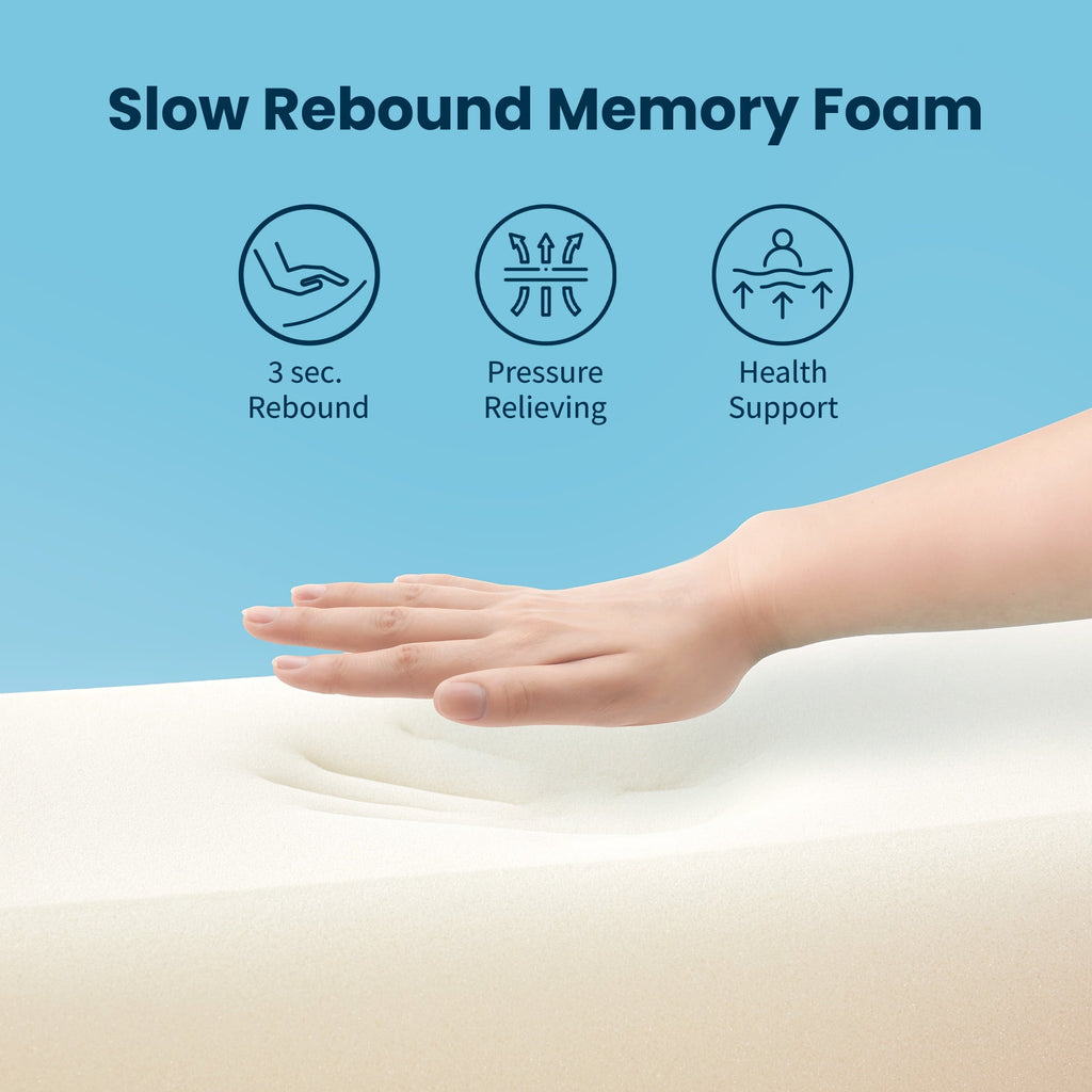 Hotel Collection Standard Cooling Memory Foam Pillow, Ergonomic Adjustable Orthopedic Contour Bed Pillows Neck Support for Side Back S... - Ergonomic Memory Foam Pillow for Neck Pain Support Detail