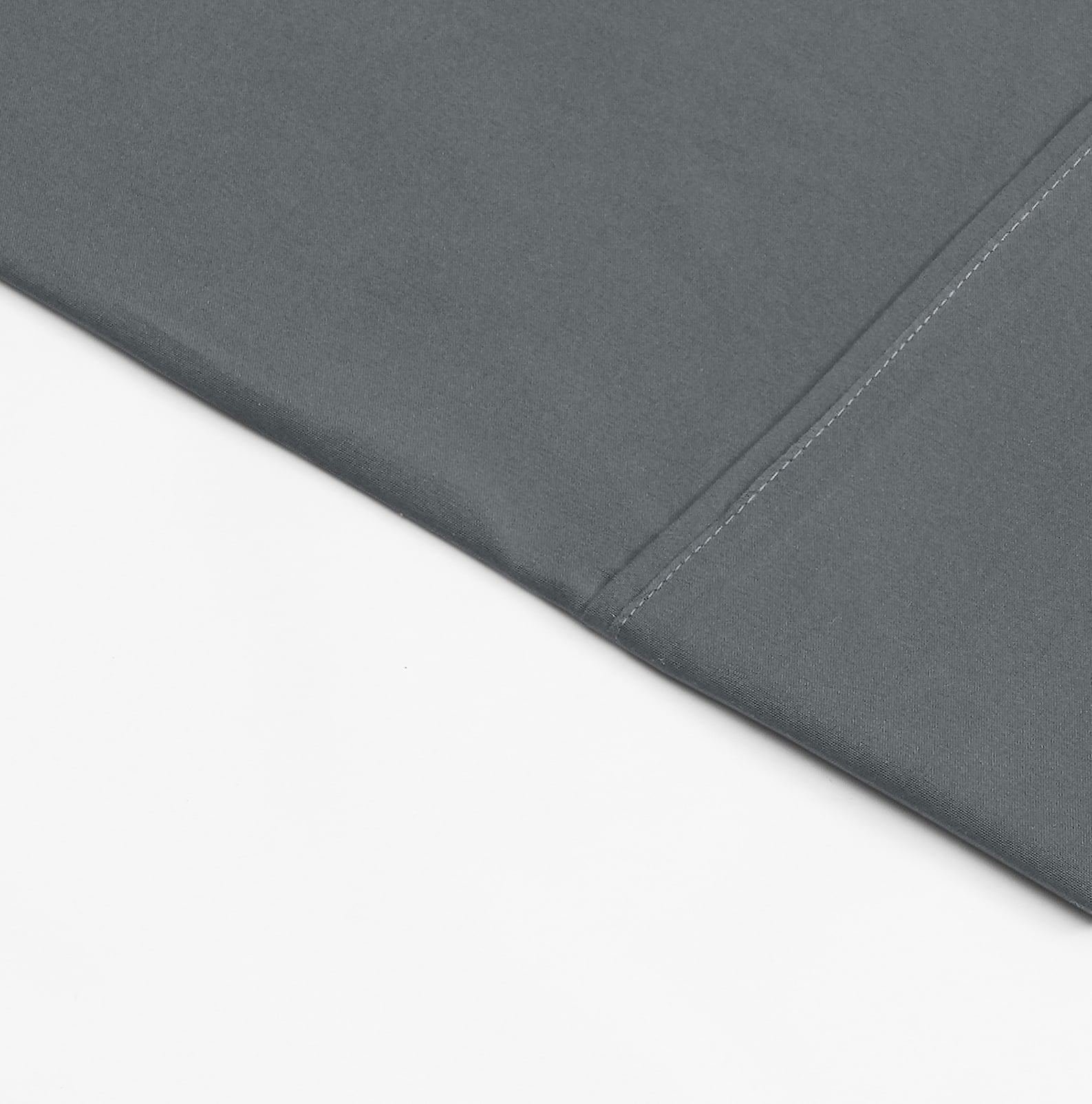 Premium Egyptian Cotton Super Soft Brushed Microfiber Bed Sheet Set, Soothing Gray, Queen, 4 Piece - Breathable Egyptian Cotton Flat & Fitted Sheets Detail