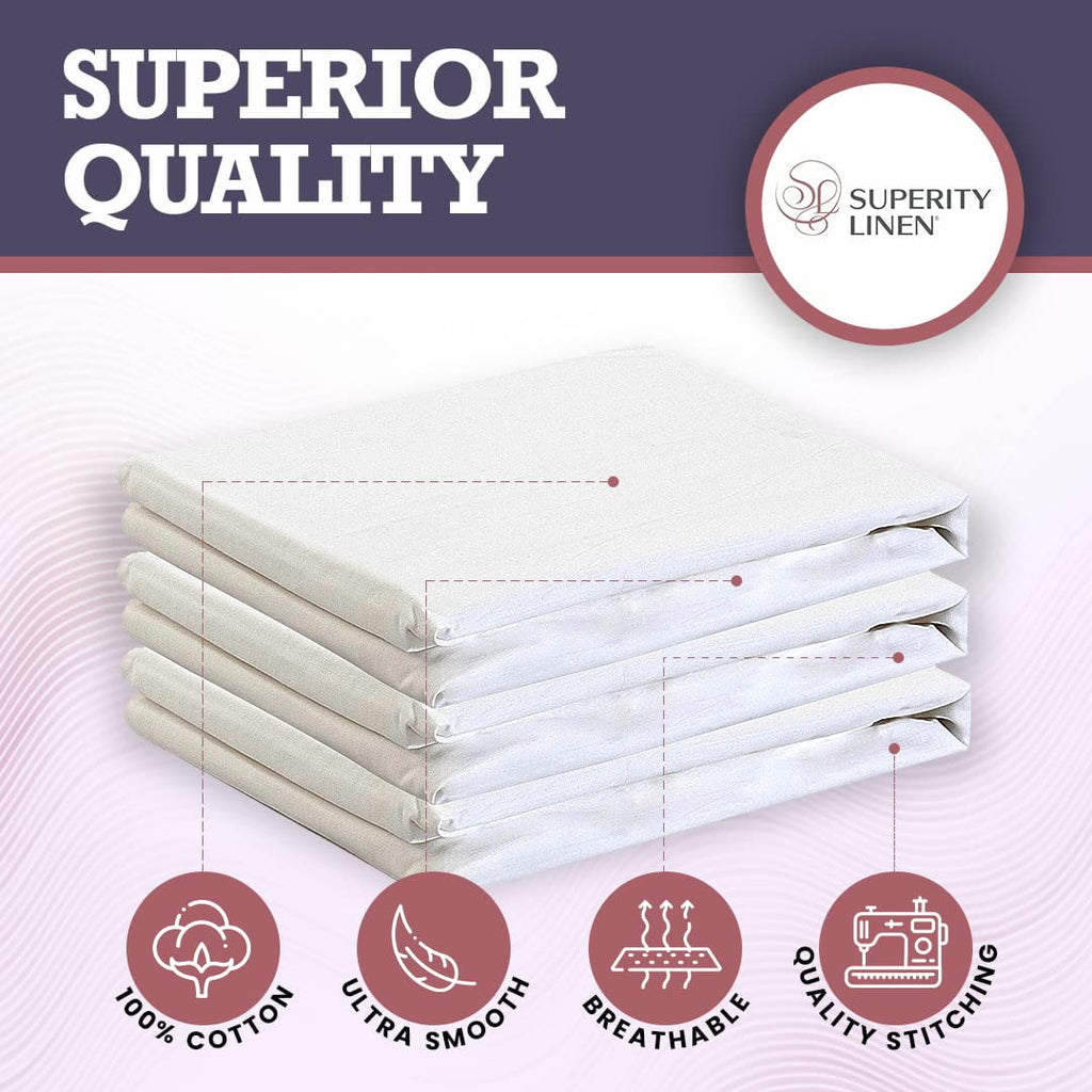 Ultra-Soft Oversized King Size Flat Sheet for Bed - 100% Cotton - Durable and Comfortable with 200 Thread Count - Soft, Breathea... - Cooling Hotel Quality Bedding Sheets and Pillowcases Detail