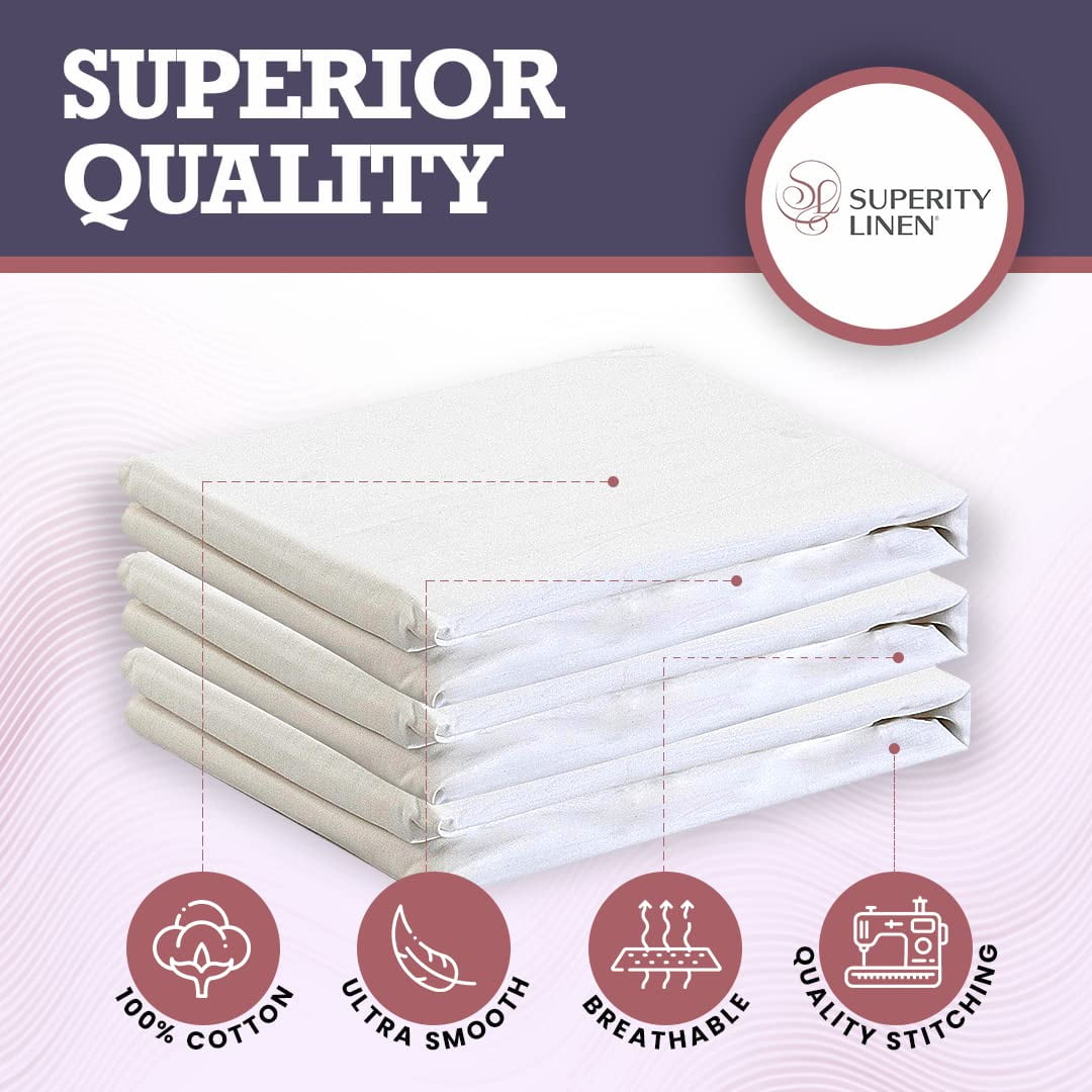 Ultra-Soft Oversized King Size Flat Sheet for Bed - 100% Cotton - Durable and Comfortable with 200 Thread Count - Soft, Breathea... - Cooling Hotel Quality Bedding Sheets and Pillowcases Detail