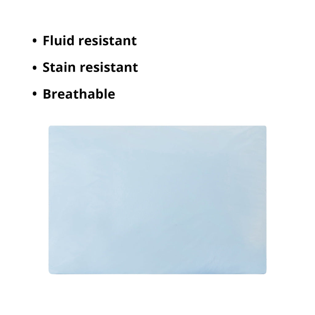 Orthopedic Support Reusable Water-Resistant Soft Polyester Fill Blue Bed Pillow, 19" x 25", 1 Ct - Orthopedic Shredded Foam Bed Pillow Set Detail