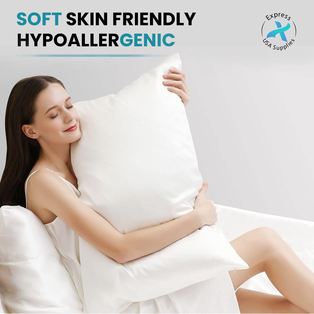 Decorative Plump 2-Pack Standard Bed Pillows – Soft, Breathable & Hypoallergenic for Better Sleep - Ergonomic Memory Foam Pillow for Neck Pain Support Detail