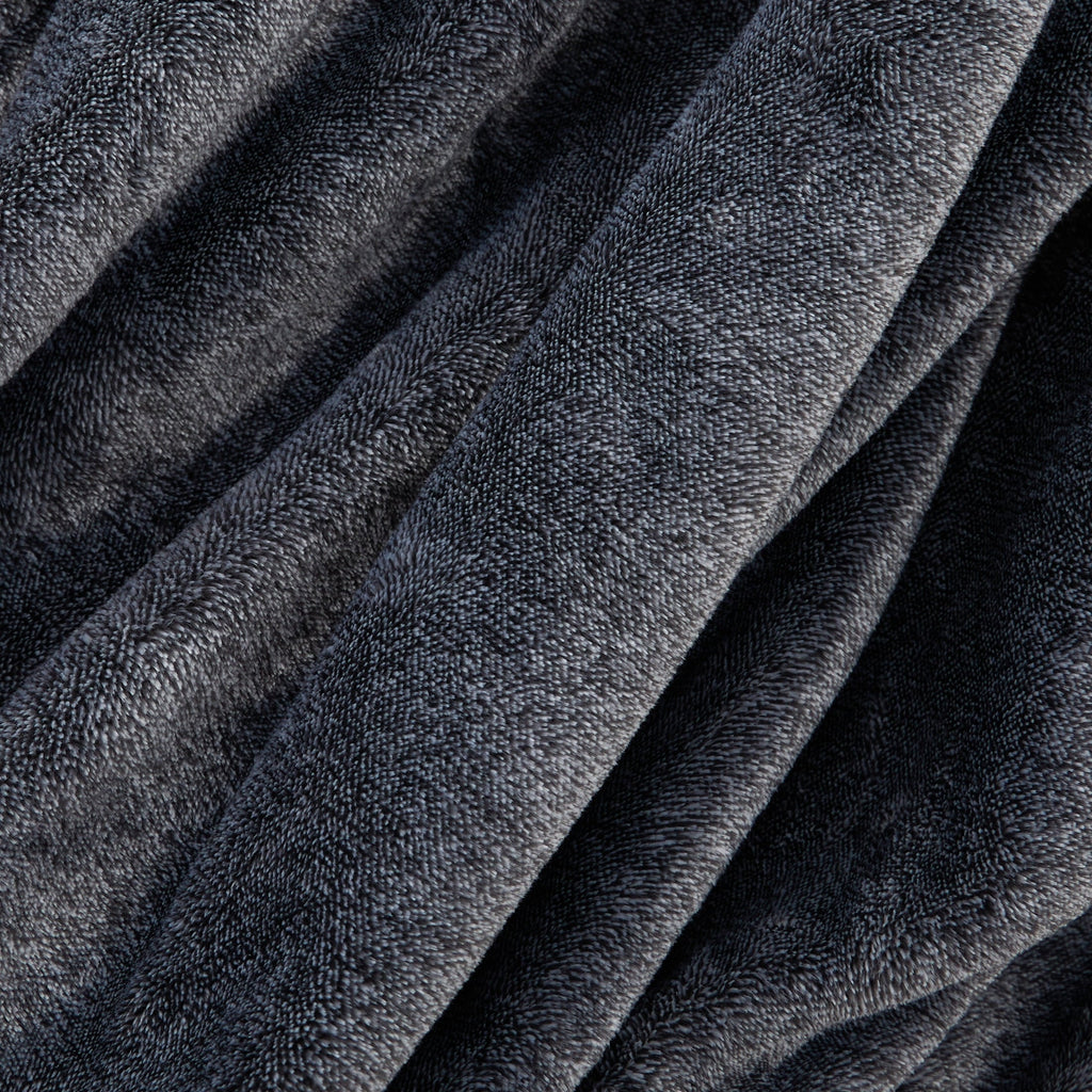 Super Soft Flannel Plush Heathered Soft Oversized Throw Blanket, Gray - Luxury Knitted Decorative Throw Blanket with Fringes Detail