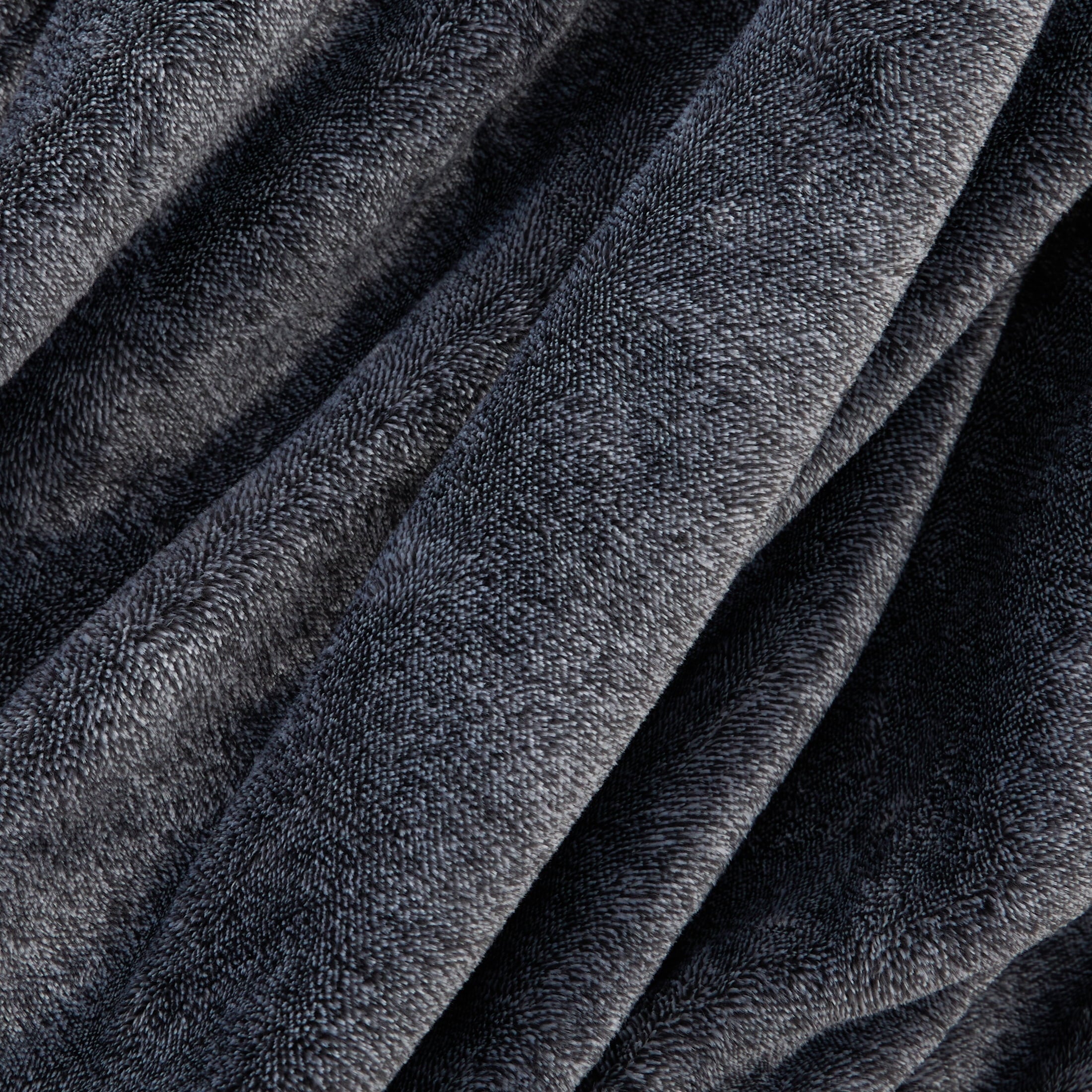 Super Soft Flannel Plush Heathered Soft Oversized Throw Blanket, Gray - Luxury Knitted Decorative Throw Blanket with Fringes Detail