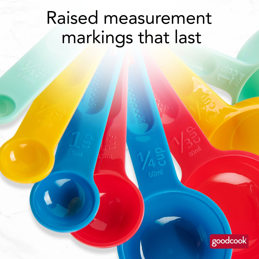 Ergonomic Manual Measuring Cups And Spoons, Set Of 8 Nesting With Storage Ring - Innovative Kitchen Helper for Modern Cooking Detail