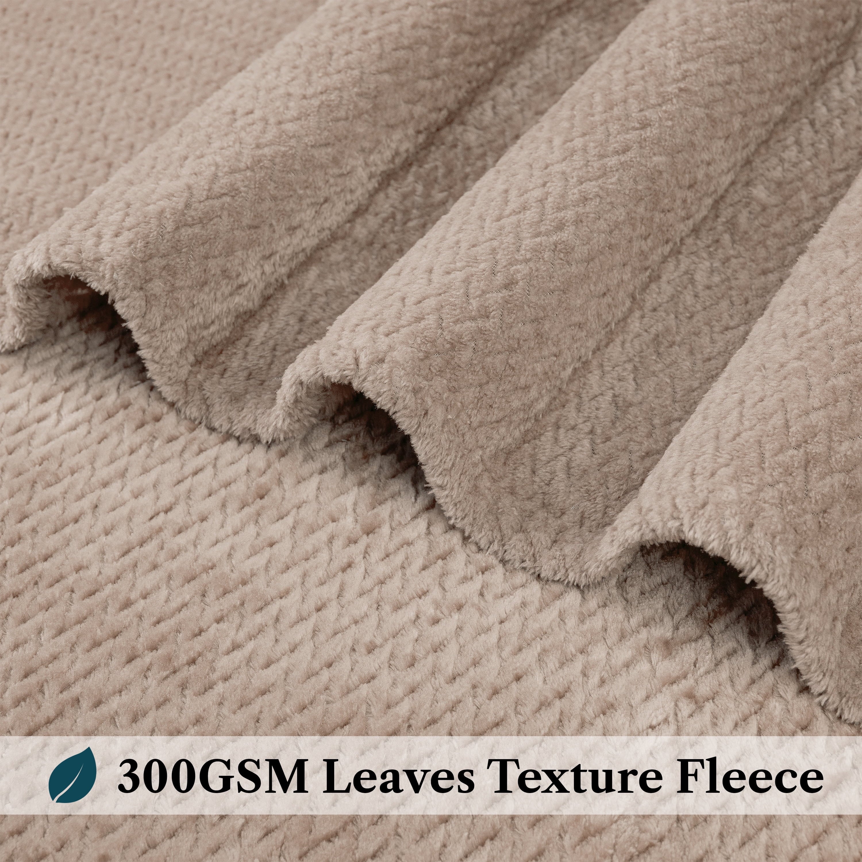 Lightweight Warm Soft Fleece Taupe Tan Throw Blanket for Couch, Lightweight Plush Warm Blankets for Bed, Fuzzy Cozy Flannel Blanket Th... - Lightweight Plush Warm Blanket for All Seasons Detail