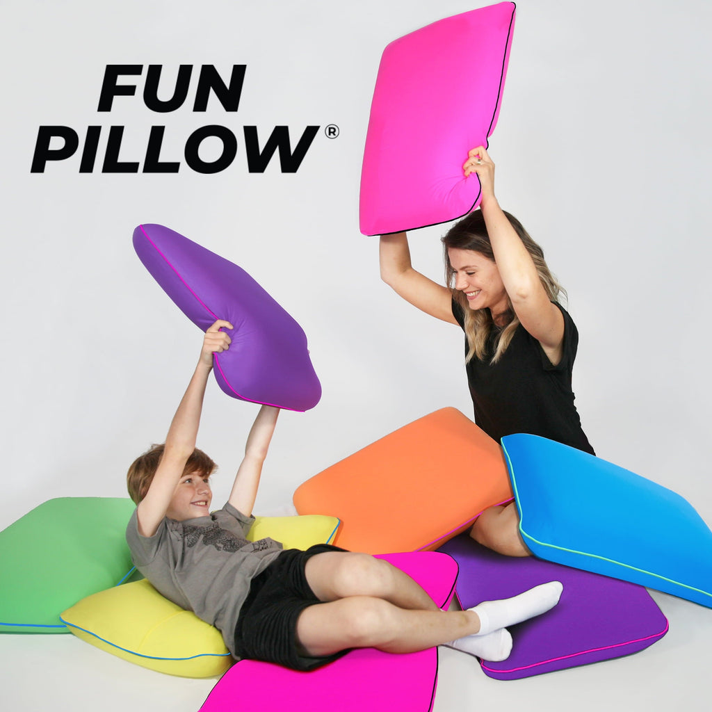 Fluffy Shredded Memory Foam Fun Pillow with Cool-to-the-Touch Cover, Standard/Queen, Cosmic Blue, 2 Pack - Orthopedic Shredded Foam Bed Pillow Set Detail