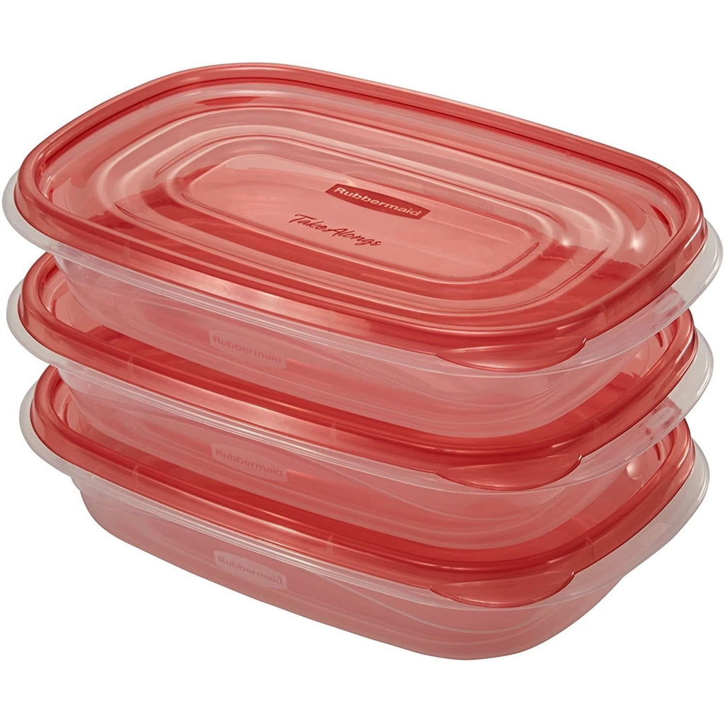 Fun Food Fidget 4.0-Cup Rectangle Food Storage Containers, Ruby Red, 3 pack - Squishy Dohnut Sweet Treat Shaped Stress Toy Detail