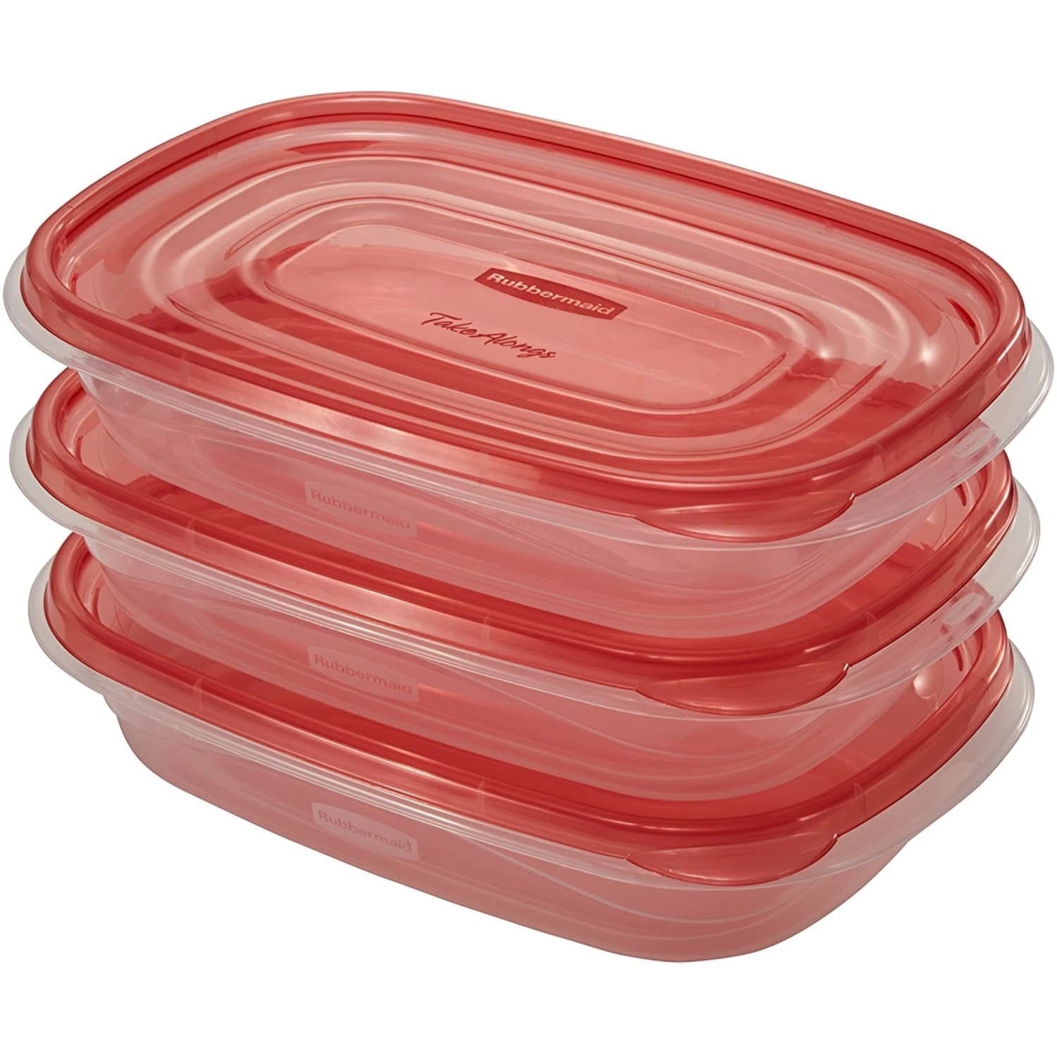 Fun Food Fidget 4.0-Cup Rectangle Food Storage Containers, Ruby Red, 3 pack - Squishy Dohnut Sweet Treat Shaped Stress Toy Detail