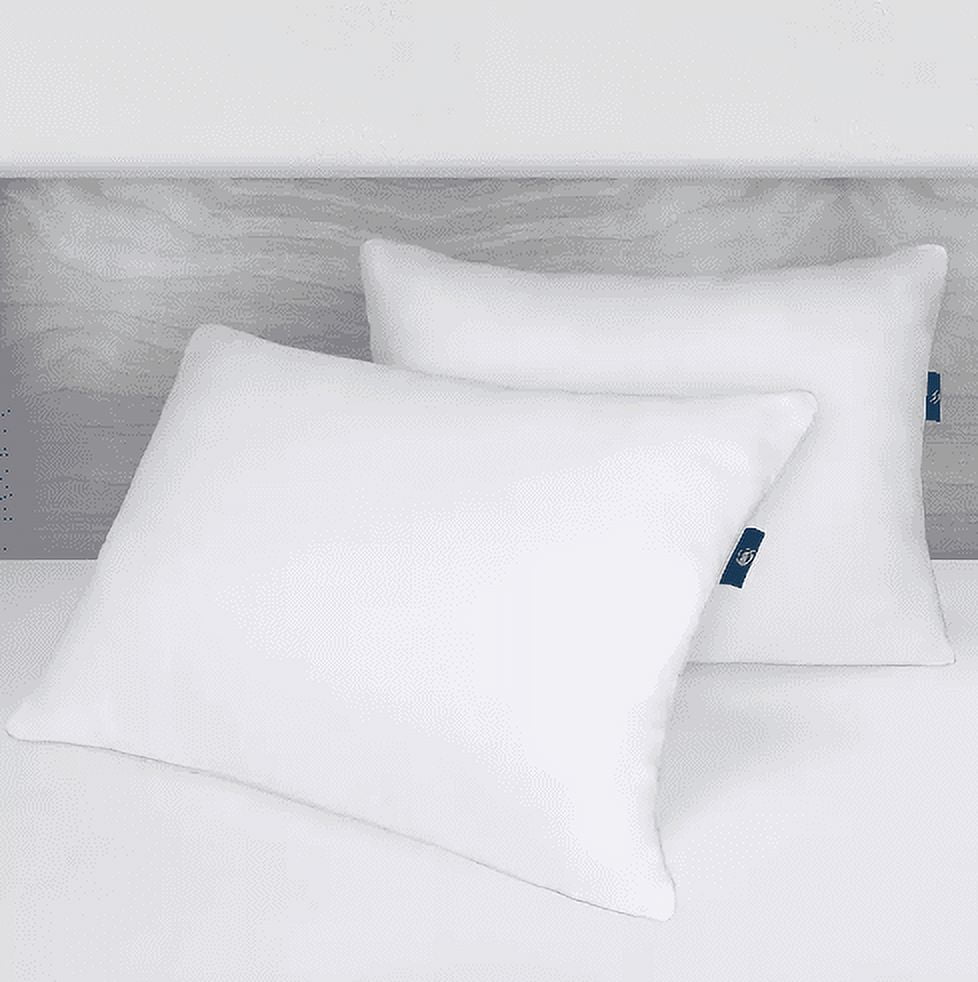 Hotel Collection Queen Microfiber Polyester Bed Pillows Hypoallergenic (2 Count) - Hotel Quality Plush Sleeping Pillows Detail