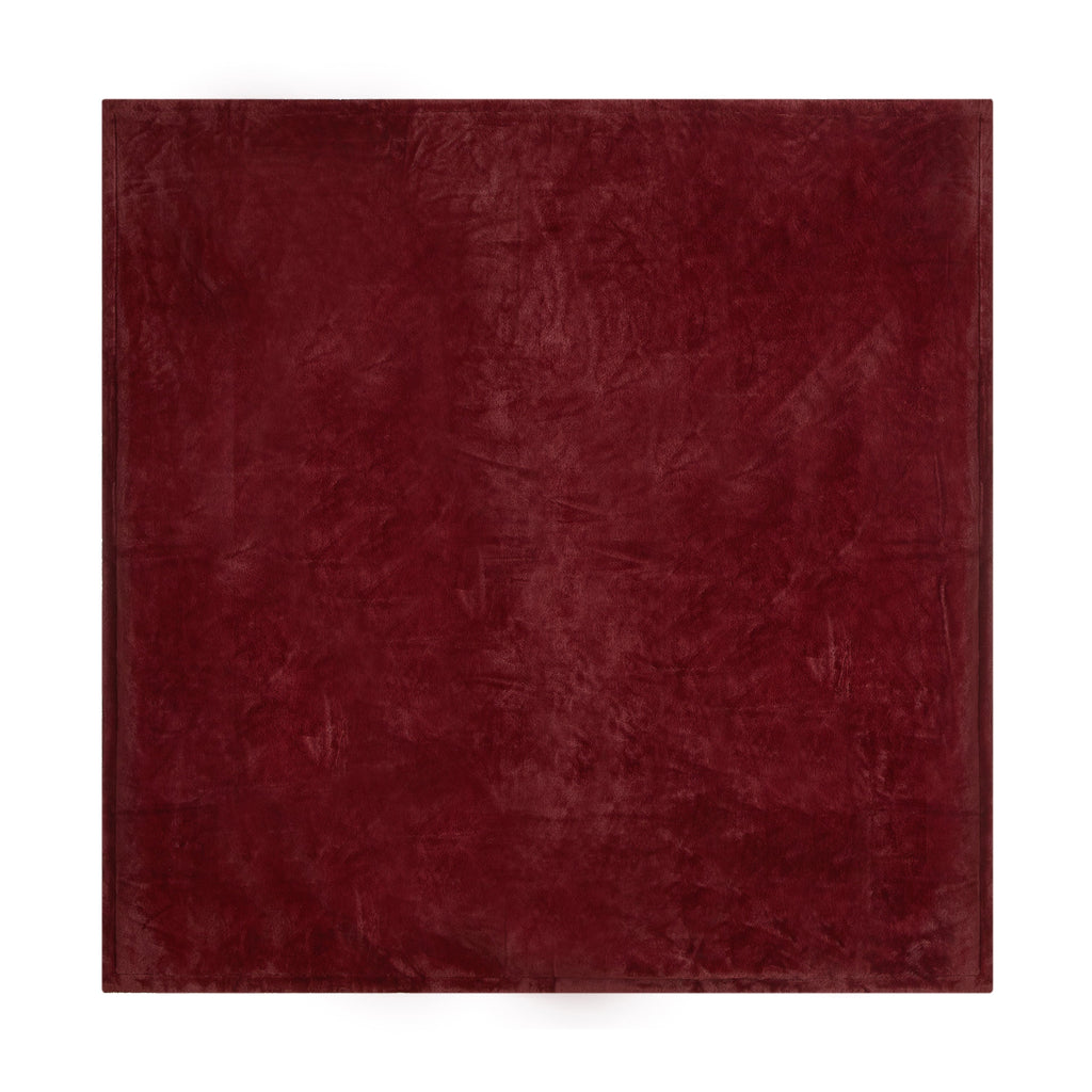 Lightweight Warm Cozy Faux Fur Super Soft luxury Blanket, Full/Queen, Luscious Merlot - Cozy Fleece Throw Blanket for Couch & Bed Detail