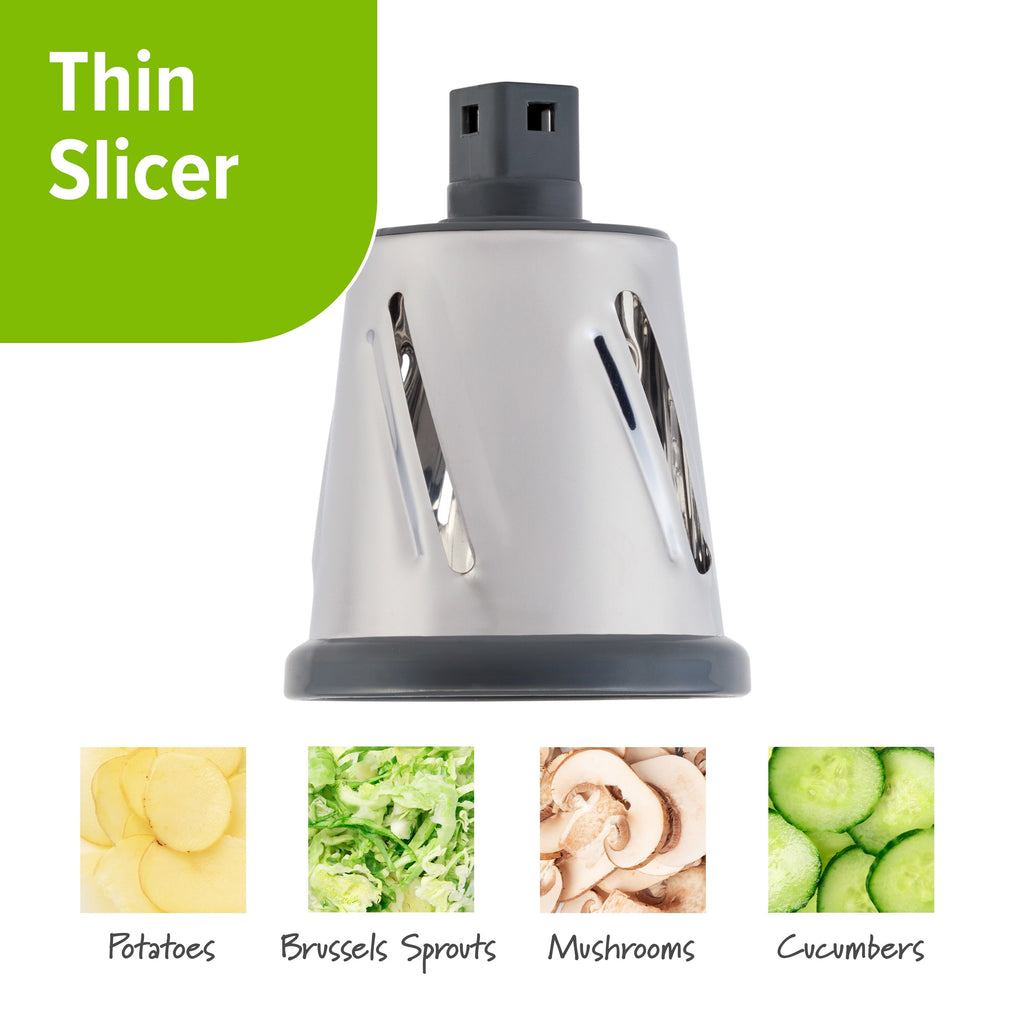 Time-Saving Manual Rotary Grater & Slicer - Premium Stainless Steel Garlic Presser & Peeler Detail