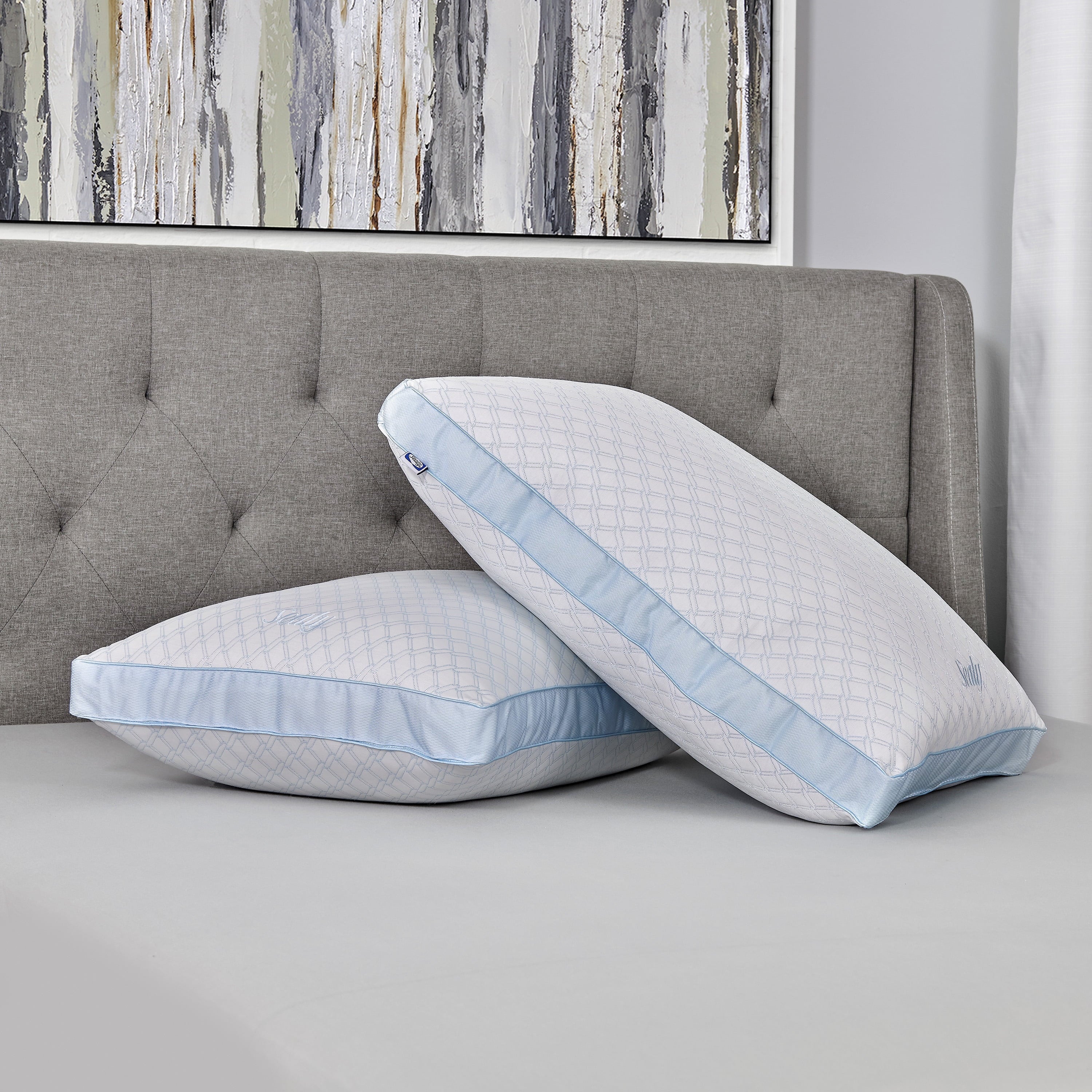 Fluffy Shredded Cooling Performance Odor Neutralizing Extra Firm Support Machine Washable Pillow, King - Ergonomic Memory Foam Pillow for Neck Pain Support Detail