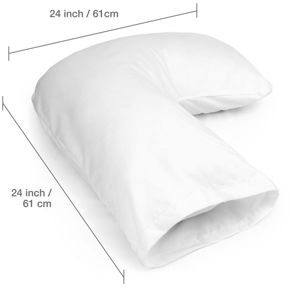 Orthopedic Support Hugg-A-Pillow 17" x 22" Bed Pillow White 554-7915-1900 - Orthopedic Shredded Foam Bed Pillow Set Detail